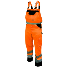 DEDRA Fényvisszaverős kertésznadrág méret XL,narancs munkaruha