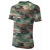 DEDRA Férfi rövid ujjú póló M, camo, 100% pamut