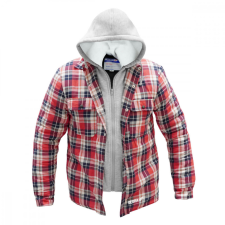DEDRA Flanel pulóver, bélelt kapucnival, méret: XL munkaruha