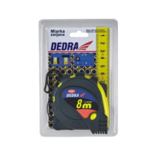 DEDRA M558 5m/16mm mérőszalag, stop gomb, sárga barkácsolás, csiszolás, rögzítés