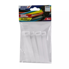 DEDRA Tépőzáras szíj 16x210mm, fehér 5db villanyszerelés