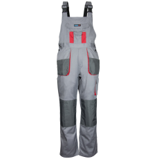 DEDRA Védő kertésznadrág LD/54 méretben, szürke, Comfort line, 190g/m2 grammatúra