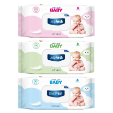 Deep Fresh nedves törlõkendõ Extra Soft kupakos 72db törlőkendő