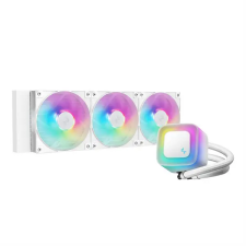 Deepcool CPU Water Cooler - LE360 WH V2 (max 31,6dB; max. 128,93 m3/h; 3x12cm, A-RGB LED, fehér) (LE360 WH V2) hűtés