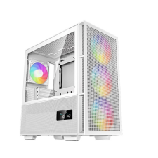 Deepcool Számítógépház - CH560 Digital WH (fehér, 3x14cm + 1x12 venti, Mini-ITX / Mico-ATX / ATX / E-ATX, 2xUSB3.0) számítógép ház