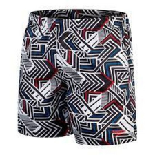 Default Speedo Short Úszás PRT 18" WSHT AM BLACK/RED (UK) férfi férfi fürdőnadrág