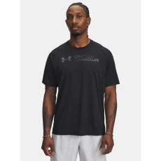 Default Under Armour Póló Férfi póló Under Armour UA Tech Reflective SS-BLK férfi