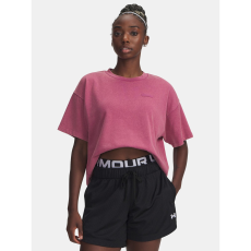 Default Under Armour Póló Nõi póló Under Armour UA HWT Boxy Wash SS-RED női