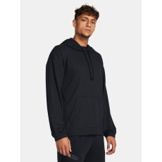 Default Under Armour Pulóver Férfi Under Armour UA Rival Waffle Hoodie-BLK pulóver férfi