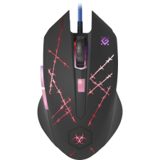 Defender Forced GM-020L USB Gaming Egér - Fekete + Egérpad egér