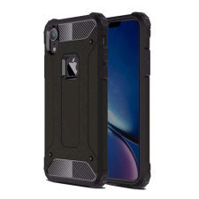 Defender iPhone XR hátlap tok, telefon tok, ütésálló, fekete, Armor tok és táska