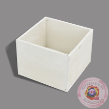  DEKOLÁDA FEHÉR KOCKA 16X16CM dekorációs kellék