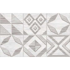 Dekor falicsempe Equador Grey Patchwork 25 x 40 cm csempe