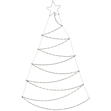  Dekor-fenyőfa LED-del 89 cm x 150 cm fekete karácsonyi dekoráció