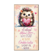  Dekor hűtőmágnes, anyák napja, sünike hűtőmágnes