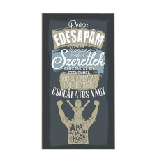  Dekor hűtőmágnes, Drága édesapám szeretlek hűtőmágnes