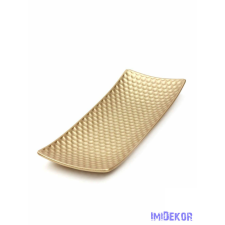  Dekor levélmintás tál 34x12,5cm - Pezsgő karácsonyi dekoráció