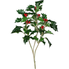  Dekor magyal ág 40 cm zöld karácsonyfadísz