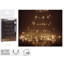  Dekor micro LED hálós fényfüzér 0,5 m melegfehér elemes karácsonyfa izzósor