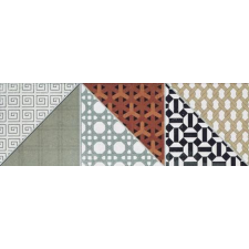 Dekor Rako Deco patchwork színkeverék 15x45 cm matt DDPP2659.1 járólap