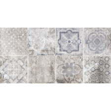 Dekor Rako Piazzetta patchwork szürke 30x60 cm matt WARV4263.1 csempe