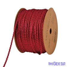  Dekor zsinór 2mm x 25m - Fényes Bordó dekorációs kellék