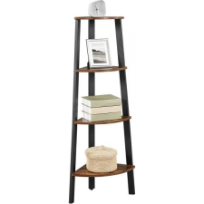 Dekoracja domu Roustic 4 Sarok Könyvespolc - Fekete (LLS34X) bútor