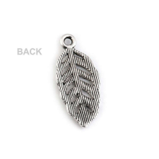 Dekoratív fém medál 11 x 25 mm platina serpenyő medál