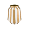  Dekoratív fémváza, Pip Studio, Stripes White Gold, 24x29 cm, Royal Dot Delight kollekció
