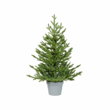  Dekoratív műfenyő norvég lucfenyő, 90 cm, zöld műfenyő