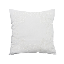  Dekoratív párnahuzat BLOSSOM ORNAMENT 40x40 cm, fehér lakástextília