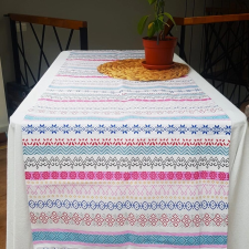  Dekoratív terítő kotonia Home - Rusztikus, 100% pamut 45x160 cm, T13 party kellék