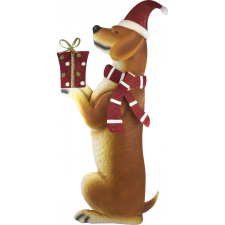  Dekorfigura karácsonyi kutya 66 cm x 3 cm x 33 cm kerti dekoráció