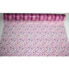 DEKORFÓLIA, 50cm/10yard (9,1m), VIRÁGOS, VIL. RÓZSASZÍN / VIL. LILA , 15-65-30 mintás csomagolópapír