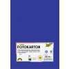  Dekorkarton, 2 oldalas, A4, 300 g, 50 lap, FOLIA, mélykék