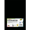  Dekorkarton, A4, 300 g, 50 lap, FOLIA, fekete