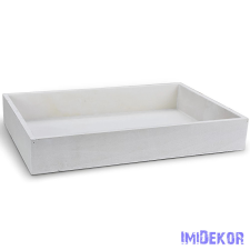  Dekortál 35x25cm - Fehér dekorációs kellék