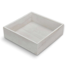  Dekotál fehér négyzet 20x20cm dekorációs kellék