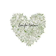 Dekupázs szalvéta - Love for Nature - virágos szív papírárú, csomagoló és tárolóeszköz