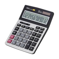 Deli Core 1671 ezüst asztali számológép (DEL01671) számológép