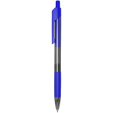Deli Golyóstoll, 0,7 mm, nyomógombos, DELI Arrow RT Grip, kék (DEQ01930) toll
