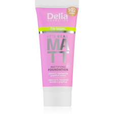 Delia Cosmetics It's Real Matt mattító alapozó árnyalat 102 Natural 30 ml smink alapozó