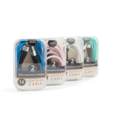 delight 55438A USB-A - Lightning (apa - apa) kábel 2m - Vegyes szín (55438A) kábel és adapter
