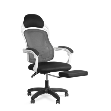delight Bemada Lábtartós Irodai Szék White/Black - BMD1100 forgószék