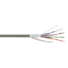 delight cat5e u-ftp installation cable 305m grey 20046
