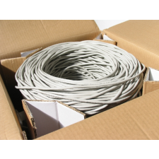 delight cat5e u-utp patch cable 305m grey 20018 kábel és adapter