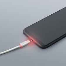 delight iPhone Lightning Adatkábel LED White (55442I-WH) kábel és adapter