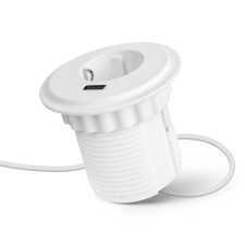 delight Rejtett - beépíthető konnektor + USB - fehér villanyszerelés