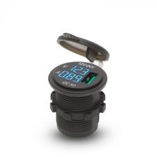 delight szivargyújtó helyére beépíthető USB aljzat, kék ledes kijelzővel (54927BL) mobiltelefon kellék