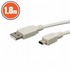 delight USB kábel 2.0 A dugó - B dugó (mini) 1,8 m kábel kábel és adapter